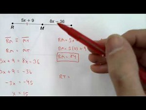 Geometry CP - Unit 1 Lesson 3 - Segment and Angle Addition Postulates, Midpoints, Angle Bisectors