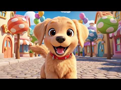 Dog Song for Kids 🐕 | Dog in Street Run | Nursery Rhymes & Baby Songs