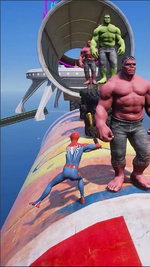 Gta 5 Epic Ragdolls Spider-Man Jumps/Fails 😱 #199 #gta5 #spiderman #gta5 #shorts #spidermangtav