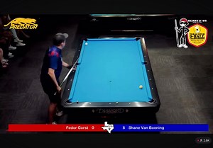 When the pool gods choose you… Shane sweeps Fedor, 9-0 to advance at the Texas Open. | César Toro