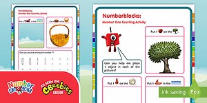 Numberblocks: One Wonderful World Worksheet