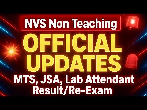 NVS MTS JSA Lab Attendant 🅰️ Answer Key 🅱️ Results 🅾️ Re - Exam 🧐 #nvs gave this answer!!