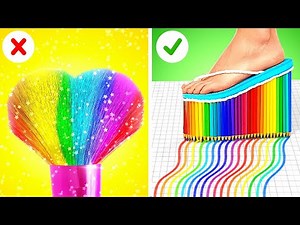 CREATIVE ART HACKS FOR LAZY ARTISTS! Genius Hacks & Tricks by 123 GO!
