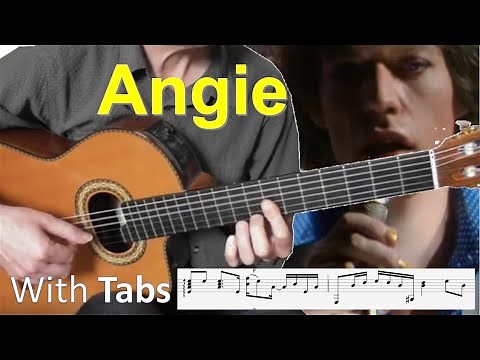 Angie - Rolling Stones - Solo Fingerstyle Guitar (With Tabs)