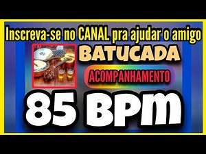 Batucada Samba/Pagode a 85 BPM | Percussão + Cavaco no Ritmo Certo