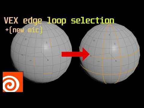 VEX edge loop selection script tutorial Houdini