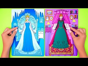 DIY Snow Princess Paper Castle ❄️ Frozen Morning Routine Crafts with Sam & Sue!