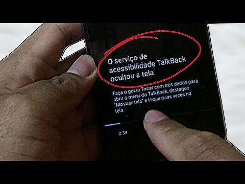 É ASSIM QUE DESATIVA-O serviço de talkback ocultou a tela(tela fica preta e só fica uma voz falando)