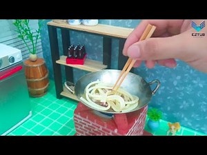 How to Make Spaghetti Carbonara ! Easy Miniature Cooking Recipe.