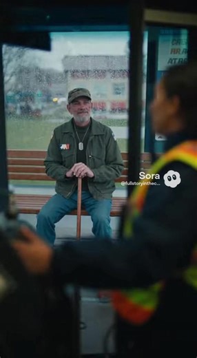 A VETERAN WAITED AT THE SAME BUS STOP EVERY DAY—WHEN I ASKED WHY HE NEVER BOARDED, HE SAID ONE WORD THAT HAUNTS ME He was already there when I started my shift. Same bench. Same position. Same worn army jacket with the stitched name tag: “Harland.” Every day for months, I watched him sit through the afternoon route. Never spoke. Never boarded. Just sat quietly, watching every bus come and go like he was waiting for something only he could see. One day, traffic was light. I pulled over, opened th