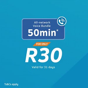 Buy our 50min All Net Voice bundle and you could stand a chance to WIN big! Dial *180# today! | Telkom