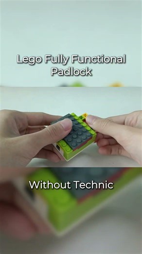 Working LEGO Padlock (No Technic Parts)