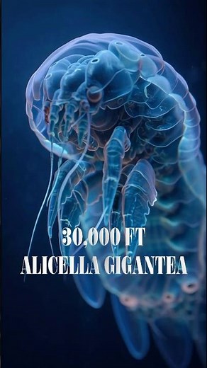 Alicella gigantea. Lives at 30,000 ft deep. #horror #ocean #fish