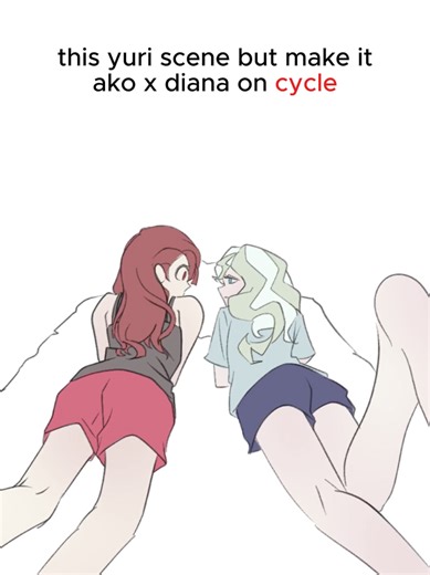 making wlw with akko and diana with cycle ai 💖🌈 #cycleai #littlewitchacademia #wlw #yuri #diakko