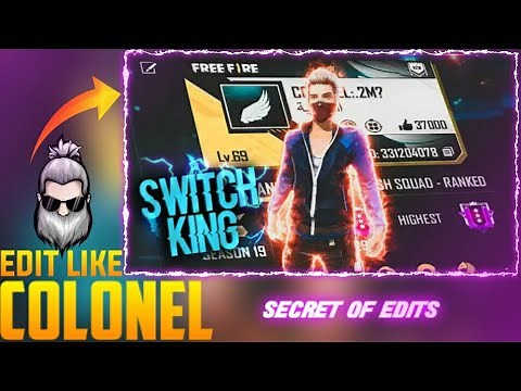 How To Edit Thumbnail like Colonel || Free fire profile Photo edit Tutorial || Edit Like Colonel