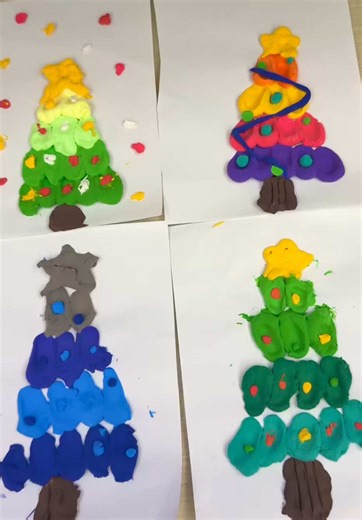Creative Clay Christmas Tree Activity for Kids