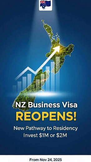 New NZ Investor Visa Opens Nov 2025 - Fast-Track Residence with $2M Investment The Business Investor Work Visa opens on 24 November 2025, providing a major opportunity for experienced businesspeople who want to invest in New Zealand and secure a long-term future here. This visa supports investment into established New Zealand businesses and offers a structured pathway to residence for investors and their families. The visa is valid for up to 4 years, and applicants can include their partner and 