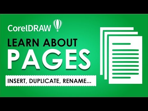 How to Insert Pages in CorelDraw | Delete, Duplicate, Rename Pages