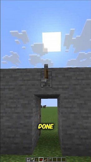 The EASIEST SECRET DOOR To Build In Minecraft! #tutorial