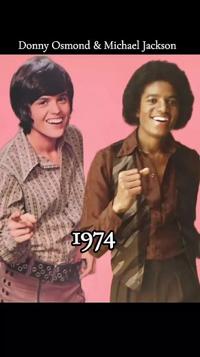 Donny Osmond and Michael Jackson Singing Duo in 1974