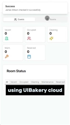 We built this Hotel Management System using UIBakery