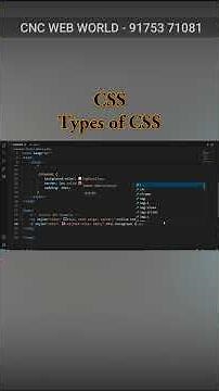 CSS - Types of CSS #frontendcourse #training #computer