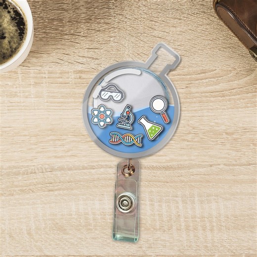 Lab Badge Reel Laboratory Tech Badge Holder MLT Gift Lab Week Gift Medical Laboratory Scientist Gift Science D2N512 - Etsy