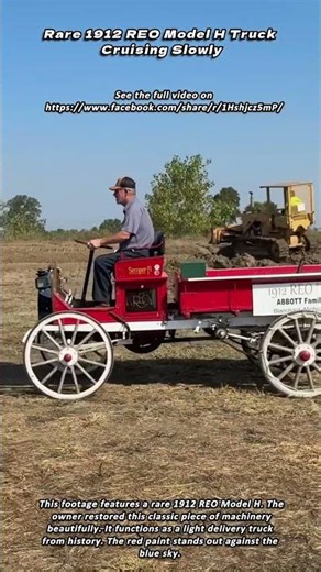 Rare 1912 REO Model H Truck Cruising Slowly