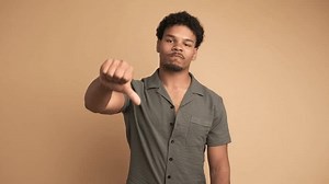 Sad Man Making Thumbs Down Sign Stock Footage Video (100% Royalty-free) 3520799555 | Shutterstock