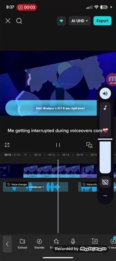 Me getting interrupted during voiceovers core ❤️‍🩹🌹