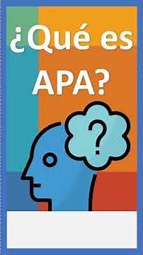 ¿Qué es APA?