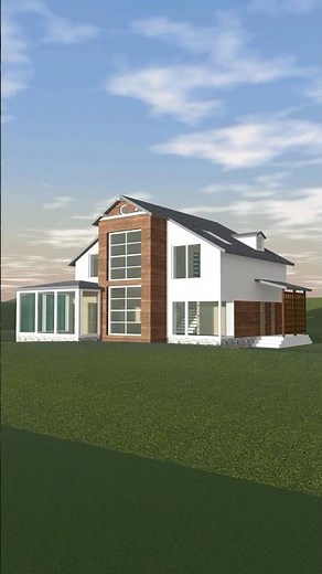 House in the Hills created in Live Home 3D home design software #shorts #architecture