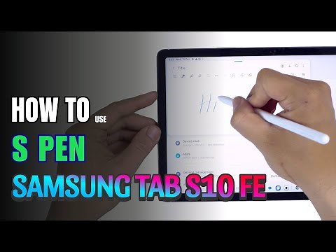 How to use the S Pen on Samsung Galaxy Tab S10 FE