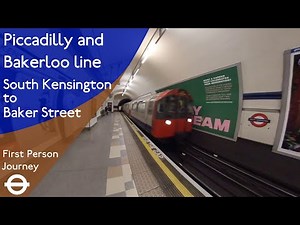 London Underground First Person Journey - South Kensington to Baker Street Via Piccadilly Circus
