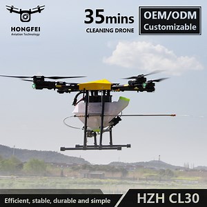 [Hot Item] 18-35min Flight Time Cl30 30L Capacity High Work Efficiencty Cleaning Washing Drone for Roof High Wall Window Solar Panel Surface Cleaning