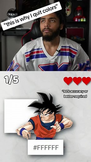 Hex Codes for Son Goku's Colors in Dragon Ball