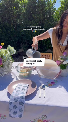 Spring Roll Party: Recipe & Table Setting Inspiration