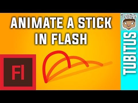 How to animate a stick or line in Adobe Flash really easy and fast, animation tutorial