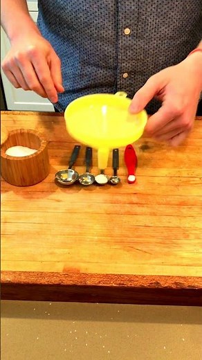 Kitchen Hack - How to Measure Salt Without Using Measuring Spoons in under a Minute