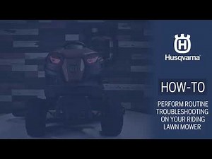Riding Lawn Mower Troubleshooting
