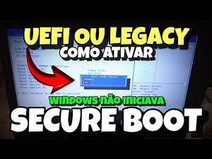 🛠️ Ativar UEFI ou Legacy Boot no Windows 7, 8 e 10 - Configuração na BIOS