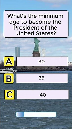 99% Get This Wrong! 🇺🇸 What's the Minimum Age to Become U.S. President? #shorts #usa #trivia