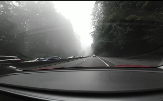 库比提诺到圣塔克鲁兹 第一视角 自驾视频 音乐助眠