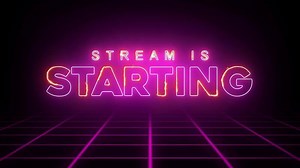 Download Starting Streaming Soon Stream Background 80s Retro Grid Motion Graphic for free