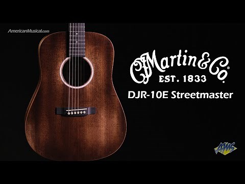 Martin DJR-10E StreetMaster Acoustic Electric Guitar - AmericanMusical.com