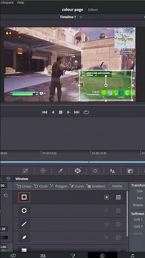 How to use the Window Tool in DaVinci Resolve18