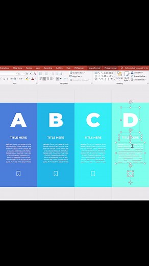 4 Steps PowerPoint slide tutorial 😍 #tutorial #powerpoint #design #ui #presentation #ppt #freelance