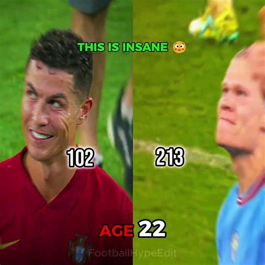 Ronaldo vs Haaland Goals 😳