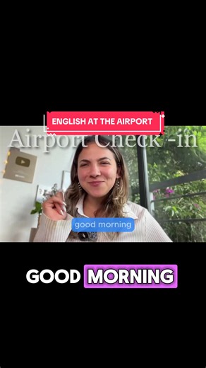 Going on a trip soon? Let’s practice the English you might actually hear and use at the airport. 🎥 Watch the full video on YouTube. Link in my bio! ❤️ #ennglishlistening #englishpractice #englishteacher #speakenglish #learnenglishdaily