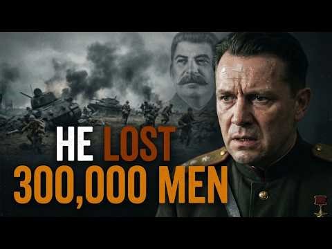 What did Stalin do to a general who lost 300,000 soldiers in 72 hours?